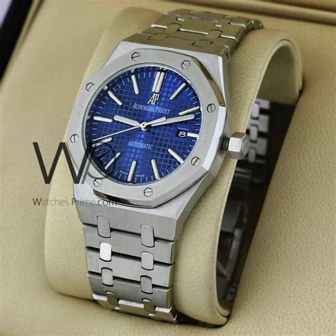 audemars piguet silver blue face